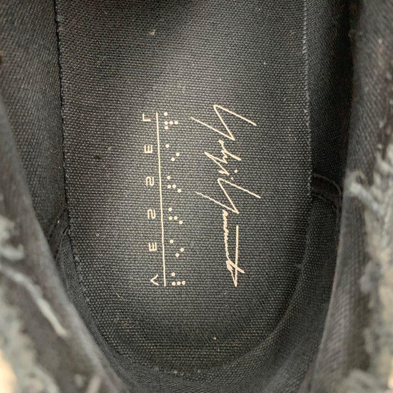 【中古品】【メンズ】 VESSEL ベッセル × YOHJI YAMAMOTO ヨウジヤマモト HD-E07-860 LOW TOP SNEAKERS ロウ トップ スニーカー 靴 162-260614-kh-03-izu サイズ：28 カラー：ブラック 万代Net店