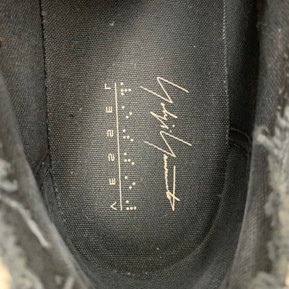 【中古品】【メンズ】 VESSEL ベッセル × YOHJI YAMAMOTO ヨウジヤマモト HD-E07-860 LOW TOP SNEAKERS ロウ トップ スニーカー 靴 162-260614-kh-03-izu サイズ：28 カラー：ブラック 万代Net店