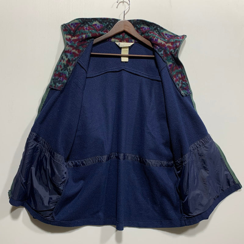 【中古品】【メンズ】 COLUMBIA コロンビア 90S FLEECE JACKET フリース ジャケット アウター 144-260627-cs-07-izu サイズ：不明 カラー：ネイビー 万代Net店