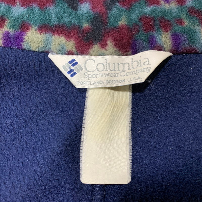 【中古品】【メンズ】 COLUMBIA コロンビア 90S FLEECE JACKET フリース ジャケット アウター 144-260627-cs-07-izu サイズ：不明 カラー：ネイビー 万代Net店