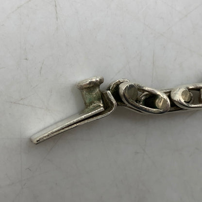 【中古品】【メンズ/レディース】 UNKNOWN 925 SILVER CHAIN BRACELET シルバーチェーンブレスレット アクセサリー 192-260614-as-23-izu カラー：シルバー 万代Net店