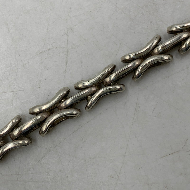 【中古品】【メンズ/レディース】 UNKNOWN 925 SILVER CHAIN BRACELET シルバーチェーンブレスレット アクセサリー 192-260614-as-23-izu カラー：シルバー 万代Net店