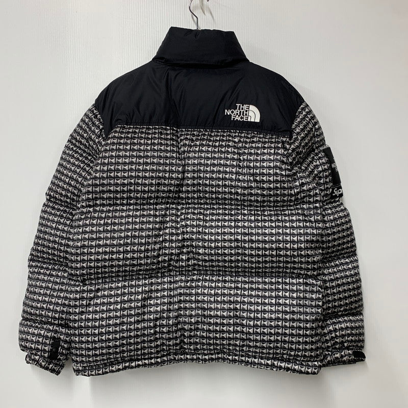 【中古品】【メンズ】 Supreme シュプリーム × THE NORTH FACE ザ・ノースフェイス STUDDED NUPTSE JACKET ND42100I スタッズ ヌプシ ジャケット ダウン 149-260614-as-24-izu サイズ：M カラー：ブラック 万代Net店