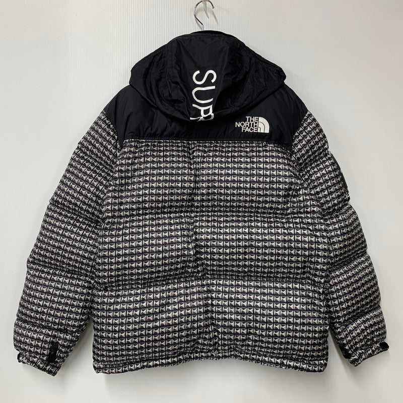 【中古品】【メンズ】 Supreme シュプリーム × THE NORTH FACE ザ・ノースフェイス STUDDED NUPTSE JACKET ND42100I スタッズ ヌプシ ジャケット ダウン 149-260614-as-24-izu サイズ：M カラー：ブラック 万代Net店