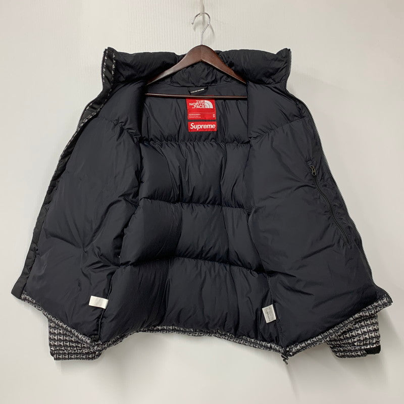【中古品】【メンズ】 Supreme シュプリーム × THE NORTH FACE ザ・ノースフェイス STUDDED NUPTSE JACKET ND42100I スタッズ ヌプシ ジャケット ダウン 149-260614-as-24-izu サイズ：M カラー：ブラック 万代Net店