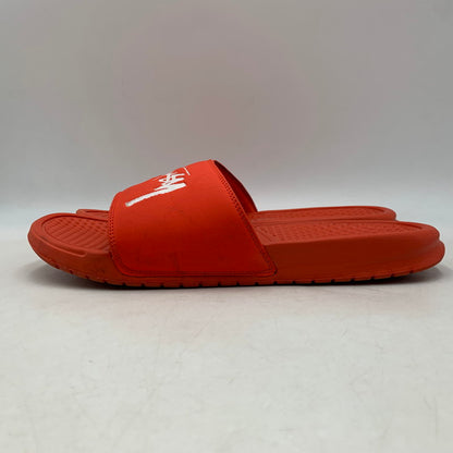 【中古品】【メンズ】 NIKE ナイキ × STUSSY ステューシー BENASSI CW2787-600 ベナッシ サンダル シューズ 靴 160-260628-as-05-izu サイズ：28cm カラー：HABANERO RED/WHITE 万代Net店