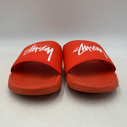 【中古品】【メンズ】 NIKE ナイキ × STUSSY ステューシー BENASSI CW2787-600 ベナッシ サンダル シューズ 靴 160-260628-as-05-izu サイズ：28cm カラー：HABANERO RED/WHITE 万代Net店
