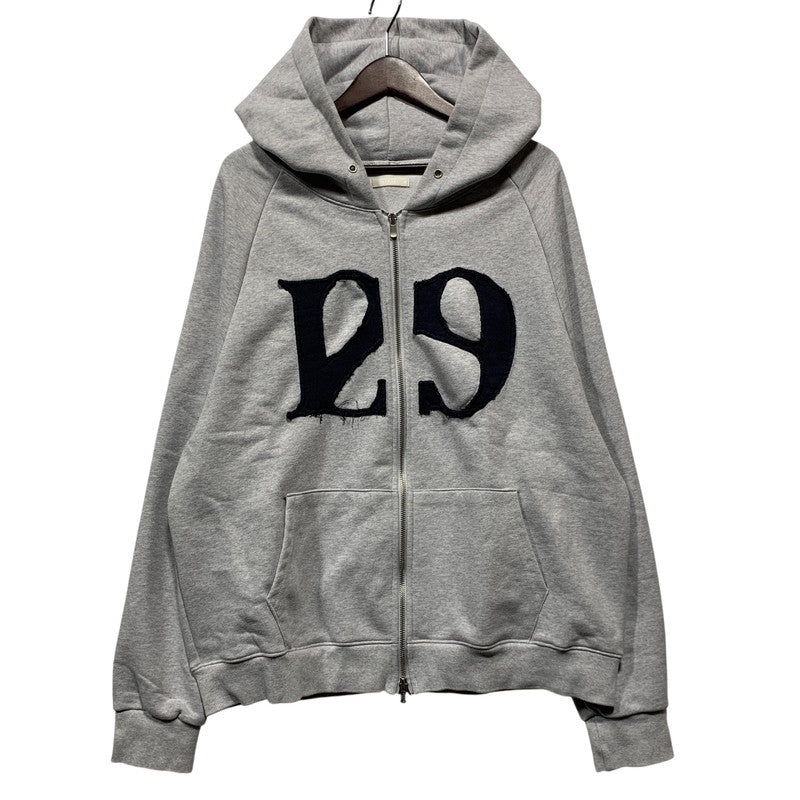 【中古品】【メンズ】 ILLIGO イリゴ 24AWOUT09 129 LOGO PATCH HOODED ロゴ パッチ フーデッド パーカー トップス 141-260627-kh-09-izu サイズ：M カラー：グレー 万代Net店