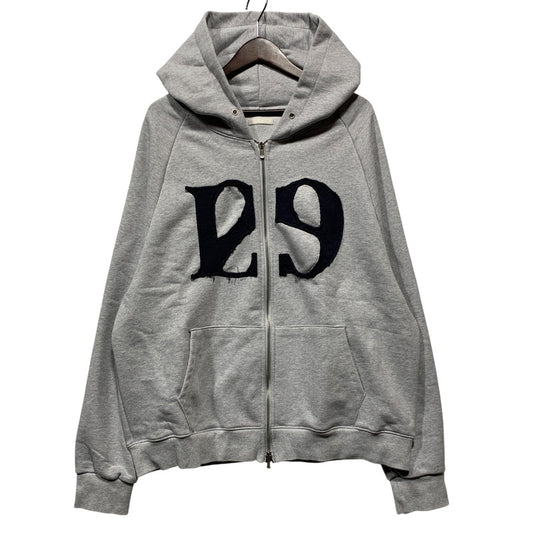 【中古品】【メンズ】 ILLIGO イリゴ 24AWOUT09 129 LOGO PATCH HOODED ロゴ パッチ フーデッド パーカー トップス 141-260627-kh-09-izu サイズ：M カラー：グレー 万代Net店