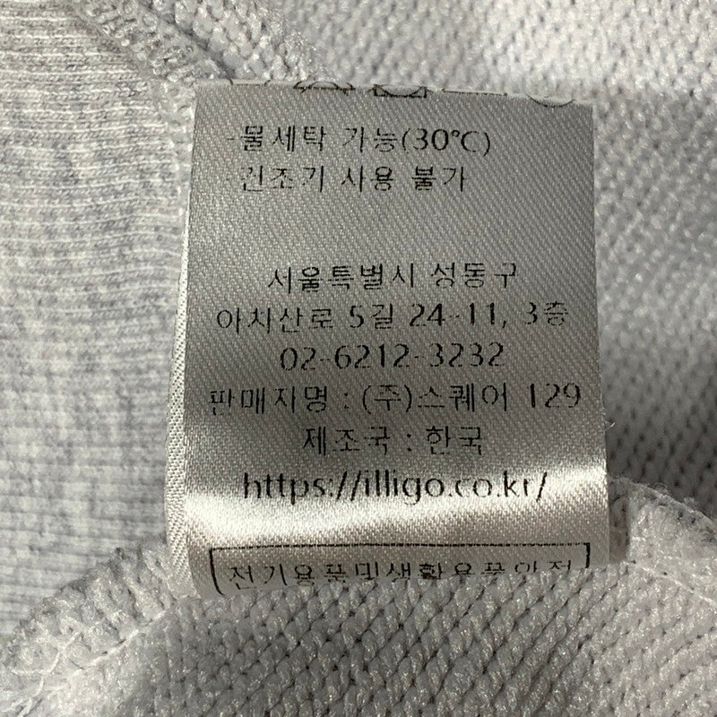 【中古品】【メンズ】 ILLIGO イリゴ 24AWOUT09 129 LOGO PATCH HOODED ロゴ パッチ フーデッド パーカー トップス 141-260627-kh-09-izu サイズ：M カラー：グレー 万代Net店