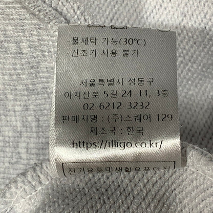 【中古品】【メンズ】 ILLIGO イリゴ 24AWOUT09 129 LOGO PATCH HOODED ロゴ パッチ フーデッド パーカー トップス 141-260627-kh-09-izu サイズ：M カラー：グレー 万代Net店
