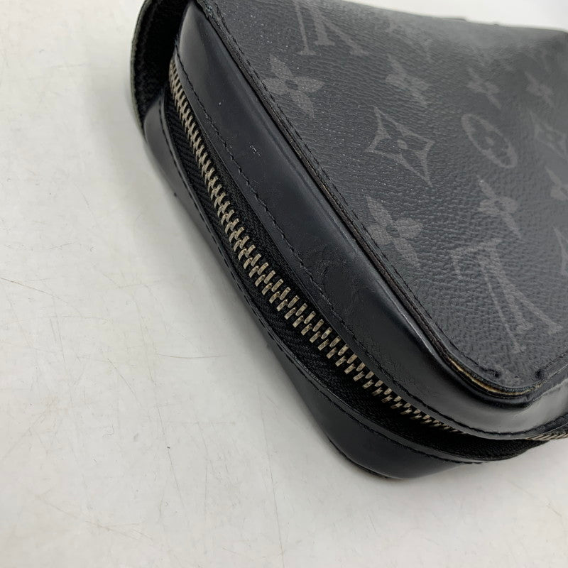 【中古品】【メンズ/レディース】 LOUIS VUITTON ルイ・ヴィトン M61698 CA3197 モノグラムエクリプス ジッピー XL ラウンドファスナー オーガナイザー 179-260614-kh-10-izu カラー：ブラック 万代Net店