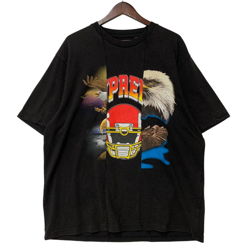 【中古美品】【メンズ】 Supreme シュプリーム × MM6 MAISON MARGIELA エムエム6 メゾン マルジェラ SPLIT S/S TEE スプリット ショートスリーブ Tシャツ 半袖 149-260614-as-25-izu サイズ：L カラー：ブラック 万代Net店