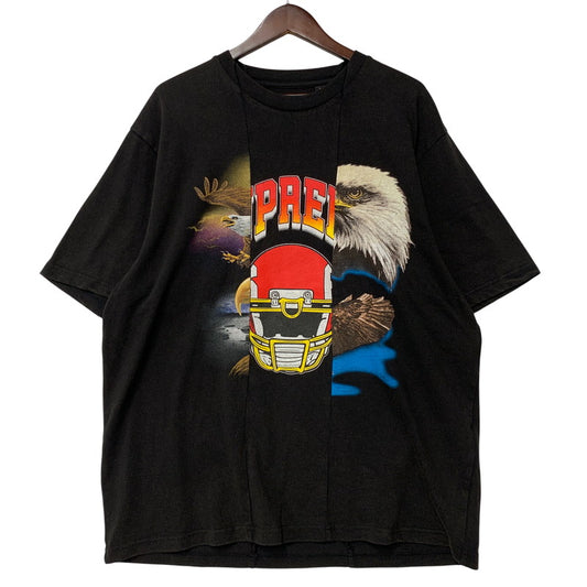 【中古美品】【メンズ】 Supreme シュプリーム × MM6 MAISON MARGIELA エムエム6 メゾン マルジェラ SPLIT S/S TEE スプリット ショートスリーブ Tシャツ 半袖 149-260614-as-25-izu サイズ：L カラー：ブラック 万代Net店