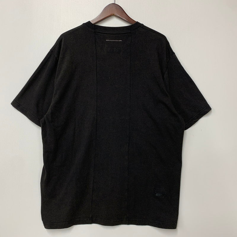 【中古美品】【メンズ】 Supreme シュプリーム × MM6 MAISON MARGIELA エムエム6 メゾン マルジェラ SPLIT S/S TEE スプリット ショートスリーブ Tシャツ 半袖 149-260614-as-25-izu サイズ：L カラー：ブラック 万代Net店