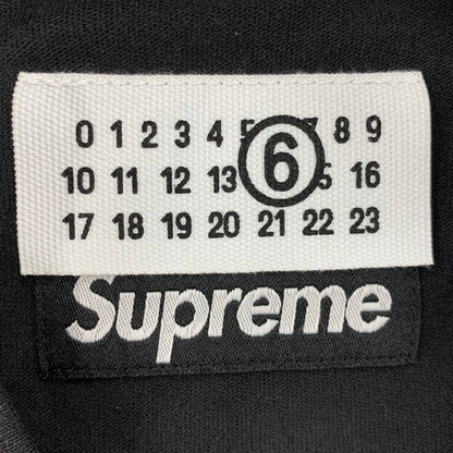 【中古美品】【メンズ】 Supreme シュプリーム × MM6 MAISON MARGIELA エムエム6 メゾン マルジェラ SPLIT S/S TEE スプリット ショートスリーブ Tシャツ 半袖 149-260614-as-25-izu サイズ：L カラー：ブラック 万代Net店