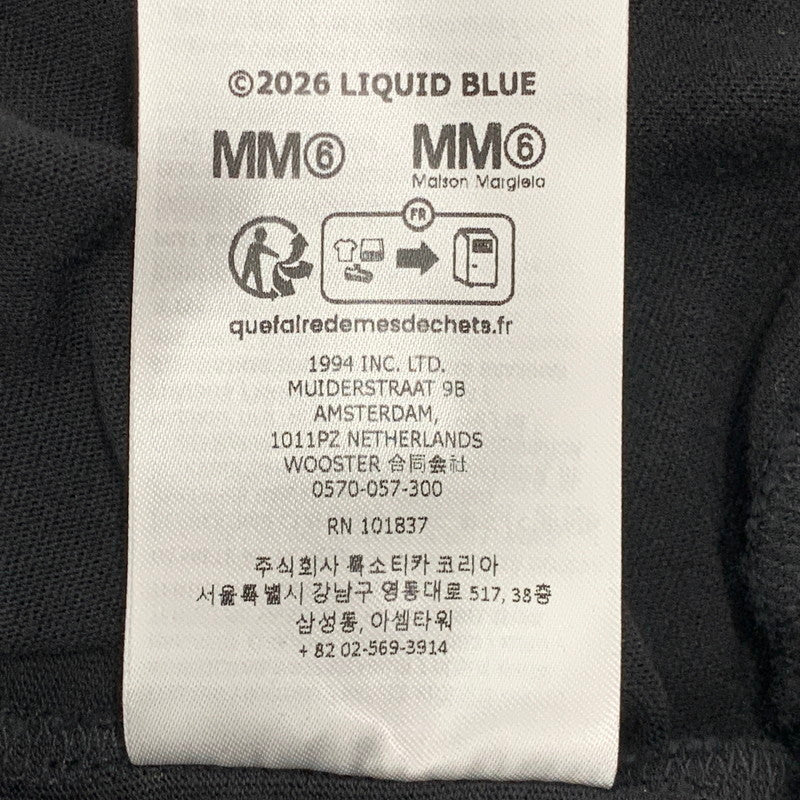 【中古美品】【メンズ】 Supreme シュプリーム × MM6 MAISON MARGIELA エムエム6 メゾン マルジェラ SPLIT S/S TEE スプリット ショートスリーブ Tシャツ 半袖 149-260614-as-25-izu サイズ：L カラー：ブラック 万代Net店