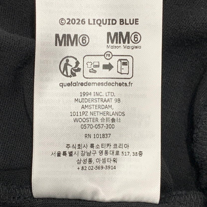【中古美品】【メンズ】 Supreme シュプリーム × MM6 MAISON MARGIELA エムエム6 メゾン マルジェラ SPLIT S/S TEE スプリット ショートスリーブ Tシャツ 半袖 149-260614-as-25-izu サイズ：L カラー：ブラック 万代Net店