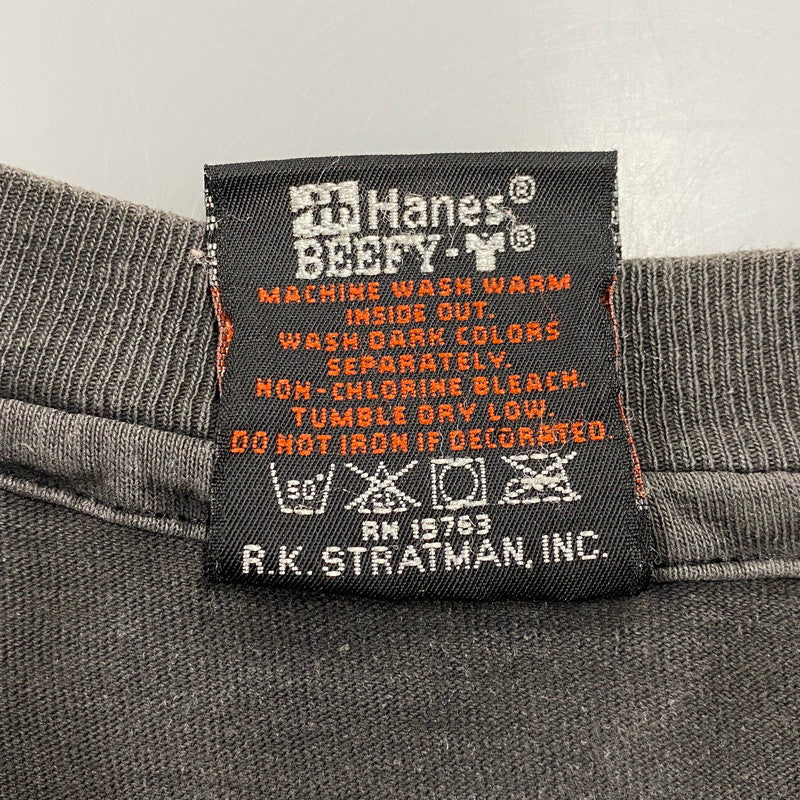 【中古品】【メンズ】 HARLEY-DAVIDSON ハーレーダビッドソン R.K.STRATMAN 両シングル USA製 PRINT SS TEE プリント ショートスリーブ ティー トップス 半袖 146-260615-cs-10-izu サイズ：L カラー：ブラック 万代Net店