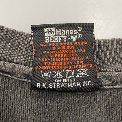 【中古品】【メンズ】 HARLEY-DAVIDSON ハーレーダビッドソン R.K.STRATMAN 両シングル USA製 PRINT SS TEE プリント ショートスリーブ ティー トップス 半袖 146-260615-cs-10-izu サイズ：L カラー：ブラック 万代Net店