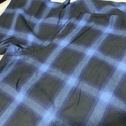 【中古品】【メンズ】 BLUCO ブルコ OL-108CO-019 SS OMBRE CHECK WORK SHIRTS ショートスリーブ オンブレ チェック ワーク シャツ トップス 145-260627-kh-08-izu サイズ：XL カラー：ブルー×ブラック 万代Net店