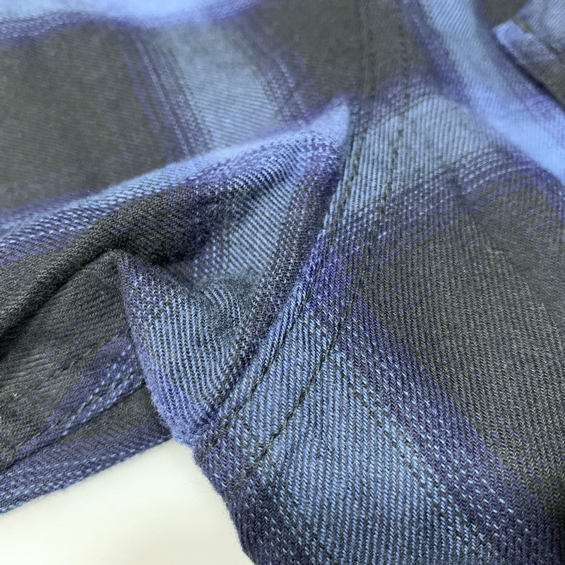 【中古品】【メンズ】 BLUCO ブルコ OL-108CO-019 SS OMBRE CHECK WORK SHIRTS ショートスリーブ オンブレ チェック ワーク シャツ トップス 145-260627-kh-08-izu サイズ：XL カラー：ブルー×ブラック 万代Net店