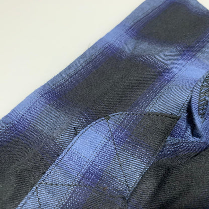 【中古品】【メンズ】 BLUCO ブルコ OL-108CO-019 SS OMBRE CHECK WORK SHIRTS ショートスリーブ オンブレ チェック ワーク シャツ トップス 145-260627-kh-08-izu サイズ：XL カラー：ブルー×ブラック 万代Net店