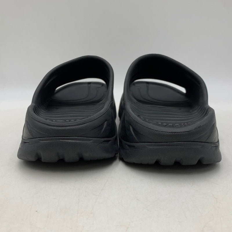 【中古品】【メンズ】 HOKAONEONE ホカオネオネ リカバリースライド サンダル シューズ 靴 165-260628-as-06-izu サイズ：8 カラー：ブラック 万代Net店