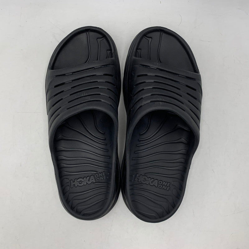 【中古品】【メンズ】 HOKAONEONE ホカオネオネ リカバリースライド サンダル シューズ 靴 165-260628-as-06-izu サイズ：8 カラー：ブラック 万代Net店