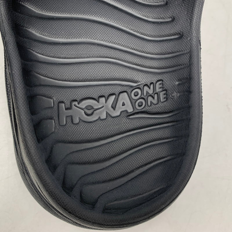 【中古品】【メンズ】 HOKAONEONE ホカオネオネ リカバリースライド サンダル シューズ 靴 165-260628-as-06-izu サイズ：8 カラー：ブラック 万代Net店