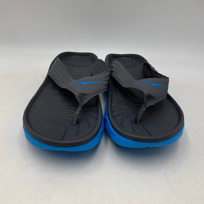 【中古品】【メンズ】 HOKAONEONE ホカオネオネ ORA RECOVERY FLIP オラ リカバリー フリップ 165-260628-as-04-izu サイズ：8 カラー：チャコール×ブルー 万代Net店