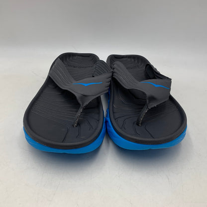 【中古品】【メンズ】 HOKAONEONE ホカオネオネ ORA RECOVERY FLIP オラ リカバリー フリップ 165-260628-as-04-izu サイズ：8 カラー：チャコール×ブルー 万代Net店