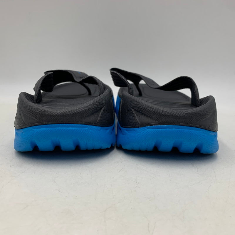 【中古品】【メンズ】 HOKAONEONE ホカオネオネ ORA RECOVERY FLIP オラ リカバリー フリップ 165-260628-as-04-izu サイズ：8 カラー：チャコール×ブルー 万代Net店