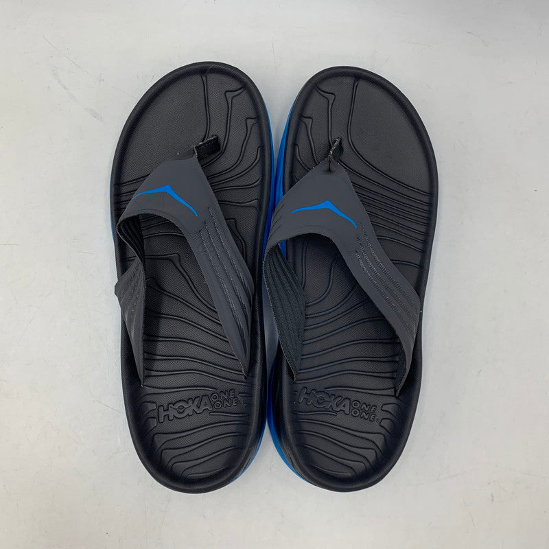 【中古品】【メンズ】 HOKAONEONE ホカオネオネ ORA RECOVERY FLIP オラ リカバリー フリップ 165-260628-as-04-izu サイズ：8 カラー：チャコール×ブルー 万代Net店