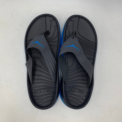 【中古品】【メンズ】 HOKAONEONE ホカオネオネ ORA RECOVERY FLIP オラ リカバリー フリップ 165-260628-as-04-izu サイズ：8 カラー：チャコール×ブルー 万代Net店