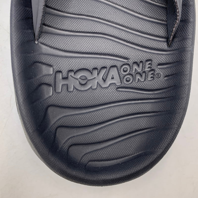 【中古品】【メンズ】 HOKAONEONE ホカオネオネ ORA RECOVERY FLIP オラ リカバリー フリップ 165-260628-as-04-izu サイズ：8 カラー：チャコール×ブルー 万代Net店