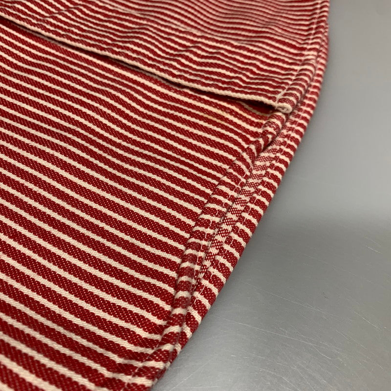 【中古品】【メンズ】 SUGAR CANE シュガーケーン SC27988 HICKORY STRIPE WORK LS SHIRT ヒッコリー ストライプ ロングスリーブ ワーク シャツ トップス 145-260627-kh-03-izu サイズ：M カラー：レッド×ホワイト 万代Net店