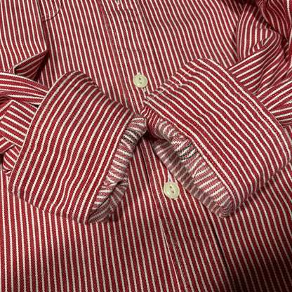 【中古品】【メンズ】 SUGAR CANE シュガーケーン SC27988 HICKORY STRIPE WORK LS SHIRT ヒッコリー ストライプ ロングスリーブ ワーク シャツ トップス 145-260627-kh-03-izu サイズ：M カラー：レッド×ホワイト 万代Net店