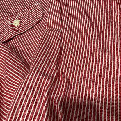 【中古品】【メンズ】 SUGAR CANE シュガーケーン SC27988 HICKORY STRIPE WORK LS SHIRT ヒッコリー ストライプ ロングスリーブ ワーク シャツ トップス 145-260627-kh-03-izu サイズ：M カラー：レッド×ホワイト 万代Net店