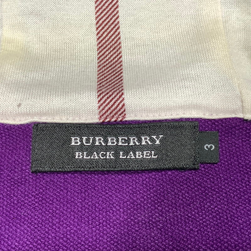 【中古品】【メンズ】 BURBERRY BLACK LABEL バーバリーブラックレーベル BMV72-117-38 ZIP UP HOODED SWEATSHIRT ジップ アップ フーデッド スウェットシャツ パーカー 141-260627-kh-07-izu サイズ：3 カラー：パープル 万代Net店