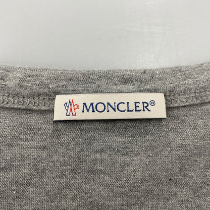 【中古品】【メンズ】 MONCLER モンクレール E20918048250 国内正規 MAGLIA T-SHIRT マグリア Tシャツ トップス 半袖 141-260615-cs-07-izu サイズ：L カラー：グレー 万代Net店