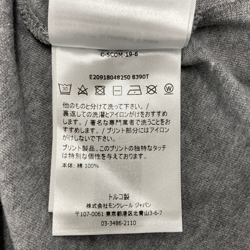 【中古品】【メンズ】 MONCLER モンクレール E20918048250 国内正規 MAGLIA T-SHIRT マグリア Tシャツ トップス 半袖 141-260615-cs-07-izu サイズ：L カラー：グレー 万代Net店