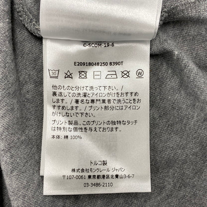 【中古品】【メンズ】 MONCLER モンクレール E20918048250 国内正規 MAGLIA T-SHIRT マグリア Tシャツ トップス 半袖 141-260615-cs-07-izu サイズ：L カラー：グレー 万代Net店