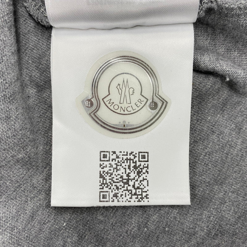 【中古品】【メンズ】 MONCLER モンクレール E20918048250 国内正規 MAGLIA T-SHIRT マグリア Tシャツ トップス 半袖 141-260615-cs-07-izu サイズ：L カラー：グレー 万代Net店
