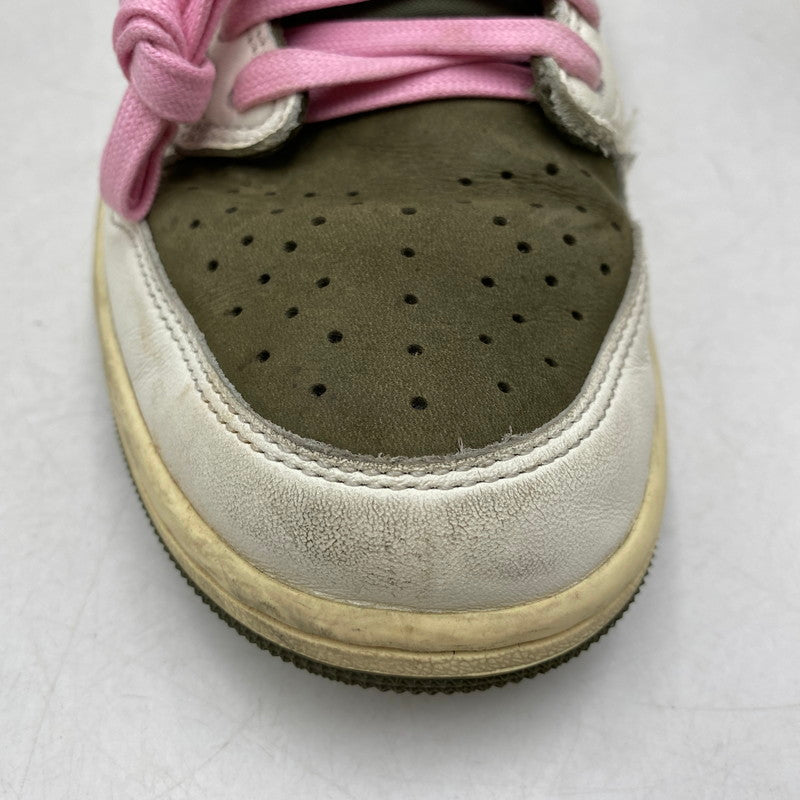 【中古品】【メンズ】 NIKE ナイキ × TRAVIS SCOTT トラヴィス・スコット AIR JORDAN 1 LOW OG SP DM7866-200 エアジョーダン 1 ロー OG SP スニーカー 靴 160-260616-as-07-izu サイズ：27cm カラー：MEDIUM OLIVE/BLACK-SAIL-MUSLIN 万代Net店
