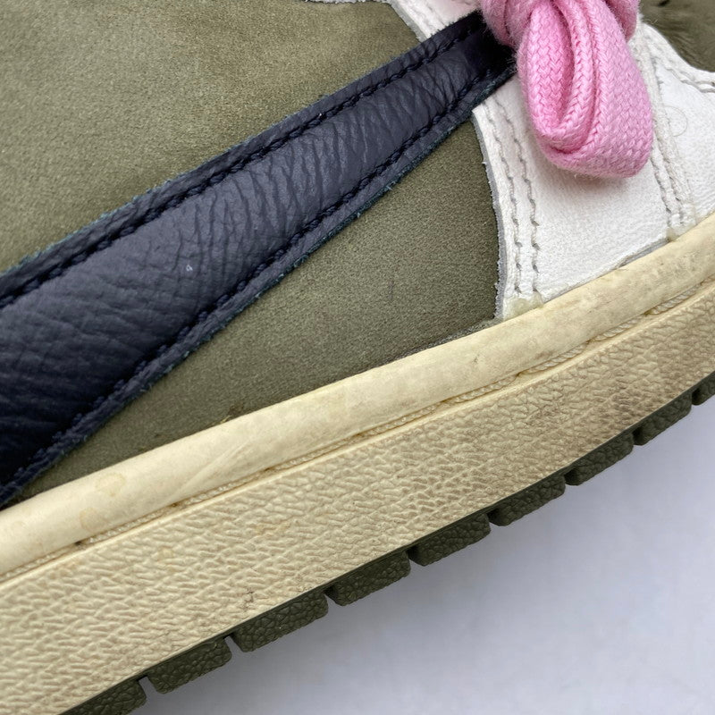 【中古品】【メンズ】 NIKE ナイキ × TRAVIS SCOTT トラヴィス・スコット AIR JORDAN 1 LOW OG SP DM7866-200 エアジョーダン 1 ロー OG SP スニーカー 靴 160-260616-as-07-izu サイズ：27cm カラー：MEDIUM OLIVE/BLACK-SAIL-MUSLIN 万代Net店
