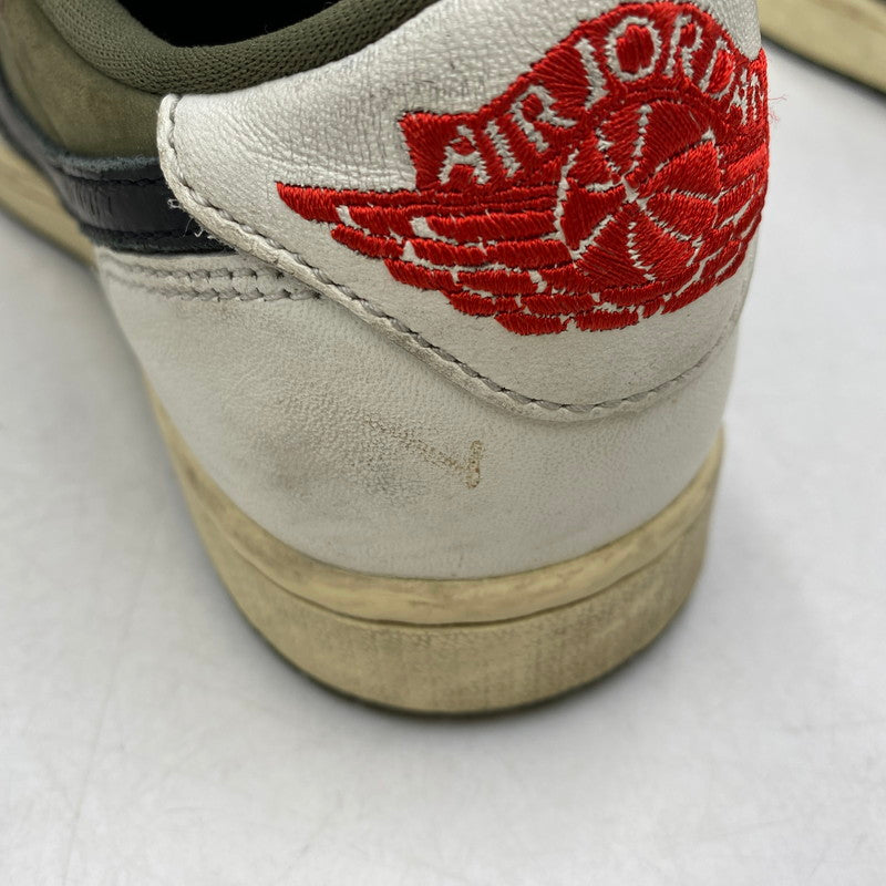 【中古品】【メンズ】 NIKE ナイキ × TRAVIS SCOTT トラヴィス・スコット AIR JORDAN 1 LOW OG SP DM7866-200 エアジョーダン 1 ロー OG SP スニーカー 靴 160-260616-as-07-izu サイズ：27cm カラー：MEDIUM OLIVE/BLACK-SAIL-MUSLIN 万代Net店