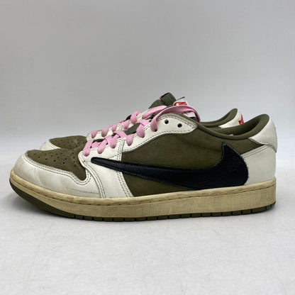 【中古品】【メンズ】 NIKE ナイキ × TRAVIS SCOTT トラヴィス・スコット AIR JORDAN 1 LOW OG SP DM7866-200 エアジョーダン 1 ロー OG SP スニーカー 靴 160-260616-as-07-izu サイズ：27cm カラー：MEDIUM OLIVE/BLACK-SAIL-MUSLIN 万代Net店