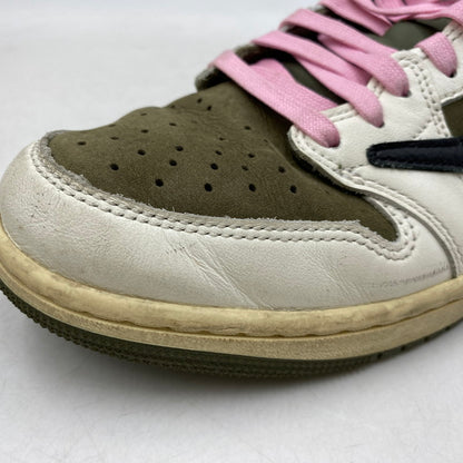 【中古品】【メンズ】 NIKE ナイキ × TRAVIS SCOTT トラヴィス・スコット AIR JORDAN 1 LOW OG SP DM7866-200 エアジョーダン 1 ロー OG SP スニーカー 靴 160-260616-as-07-izu サイズ：27cm カラー：MEDIUM OLIVE/BLACK-SAIL-MUSLIN 万代Net店