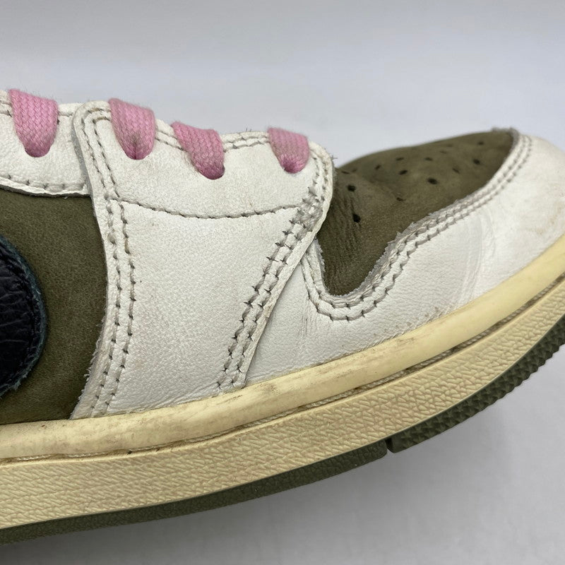 【中古品】【メンズ】 NIKE ナイキ × TRAVIS SCOTT トラヴィス・スコット AIR JORDAN 1 LOW OG SP DM7866-200 エアジョーダン 1 ロー OG SP スニーカー 靴 160-260616-as-07-izu サイズ：27cm カラー：MEDIUM OLIVE/BLACK-SAIL-MUSLIN 万代Net店